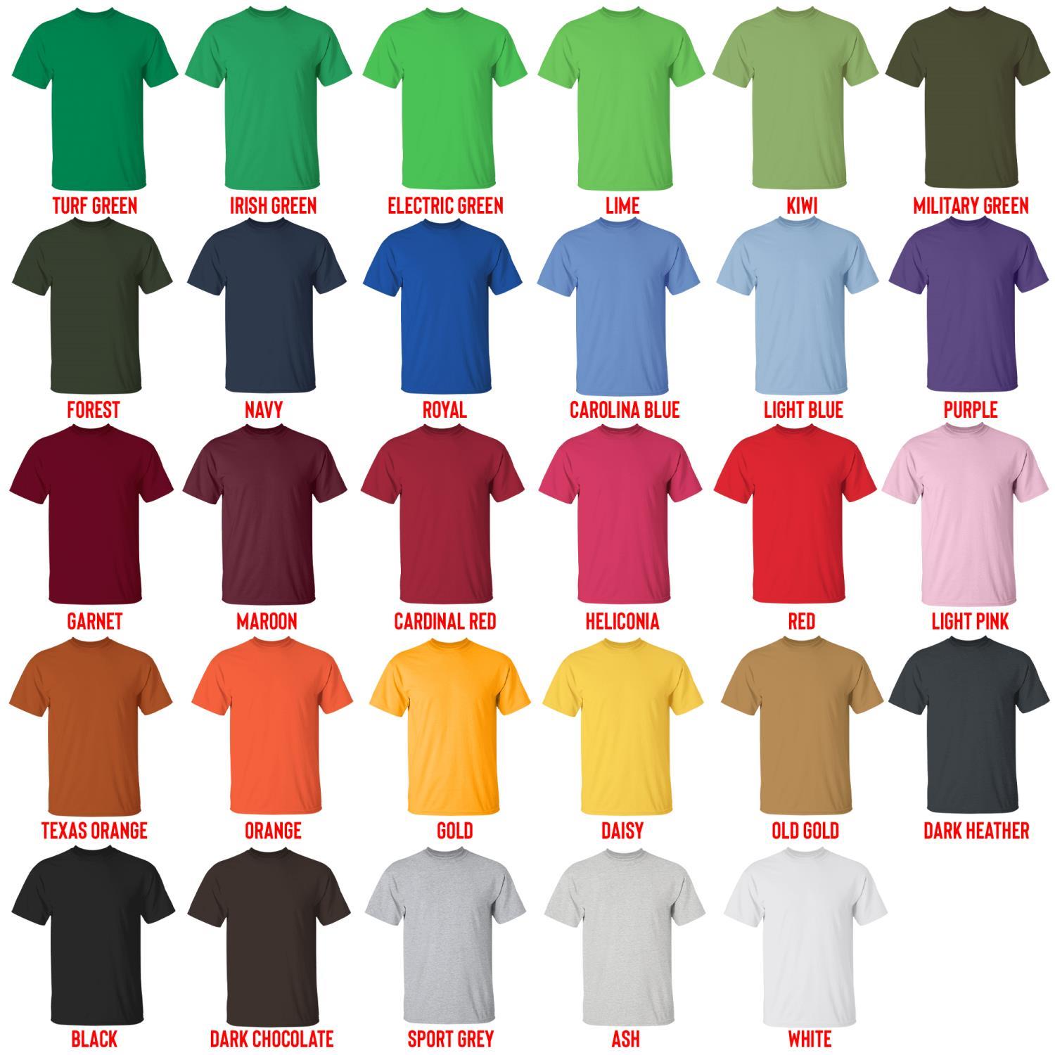 t shirt color chart - Ariana Grande UK Shop