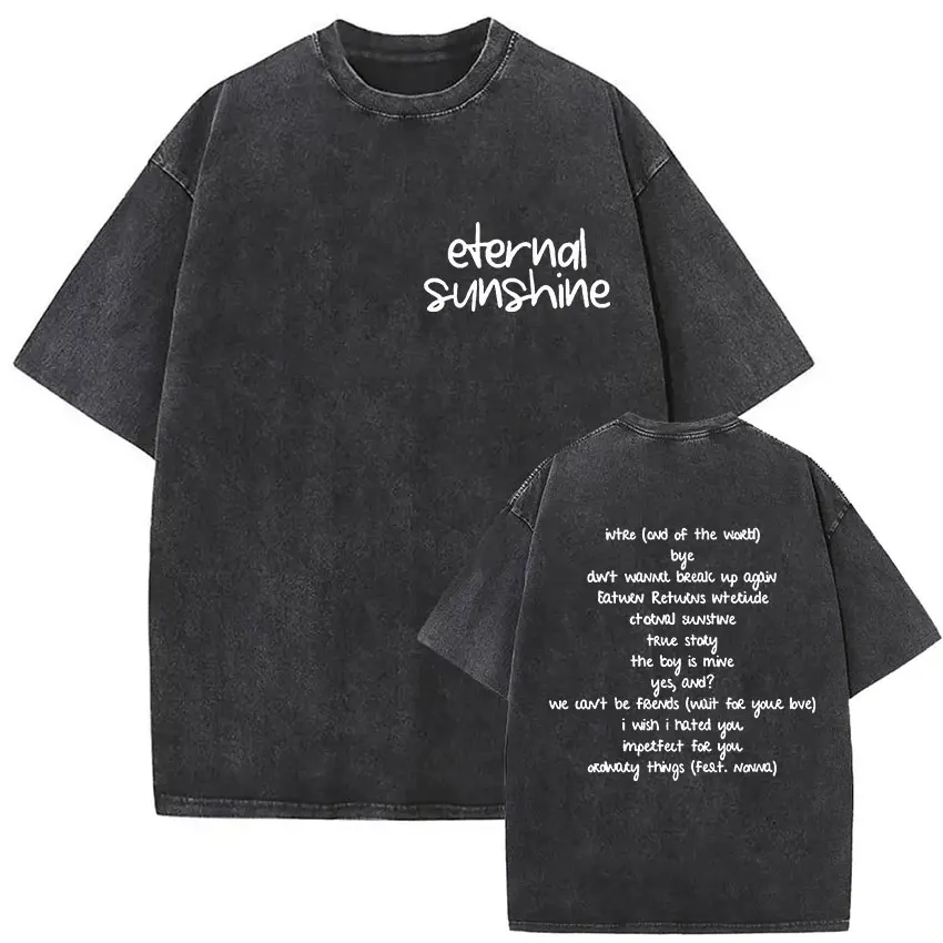 Ariana Grande Eternal Sunshine Aesthetic Mineral Washed T-Shirt