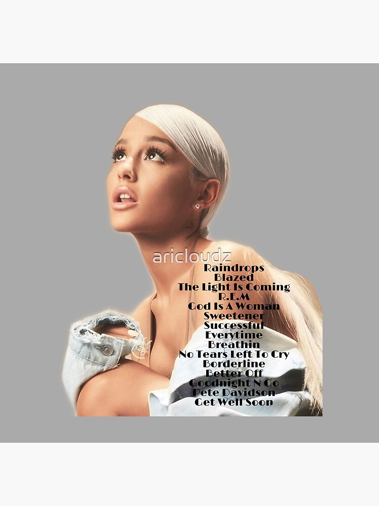 Ariana Grande Sweetener Song List Throw Pillow - Image 2