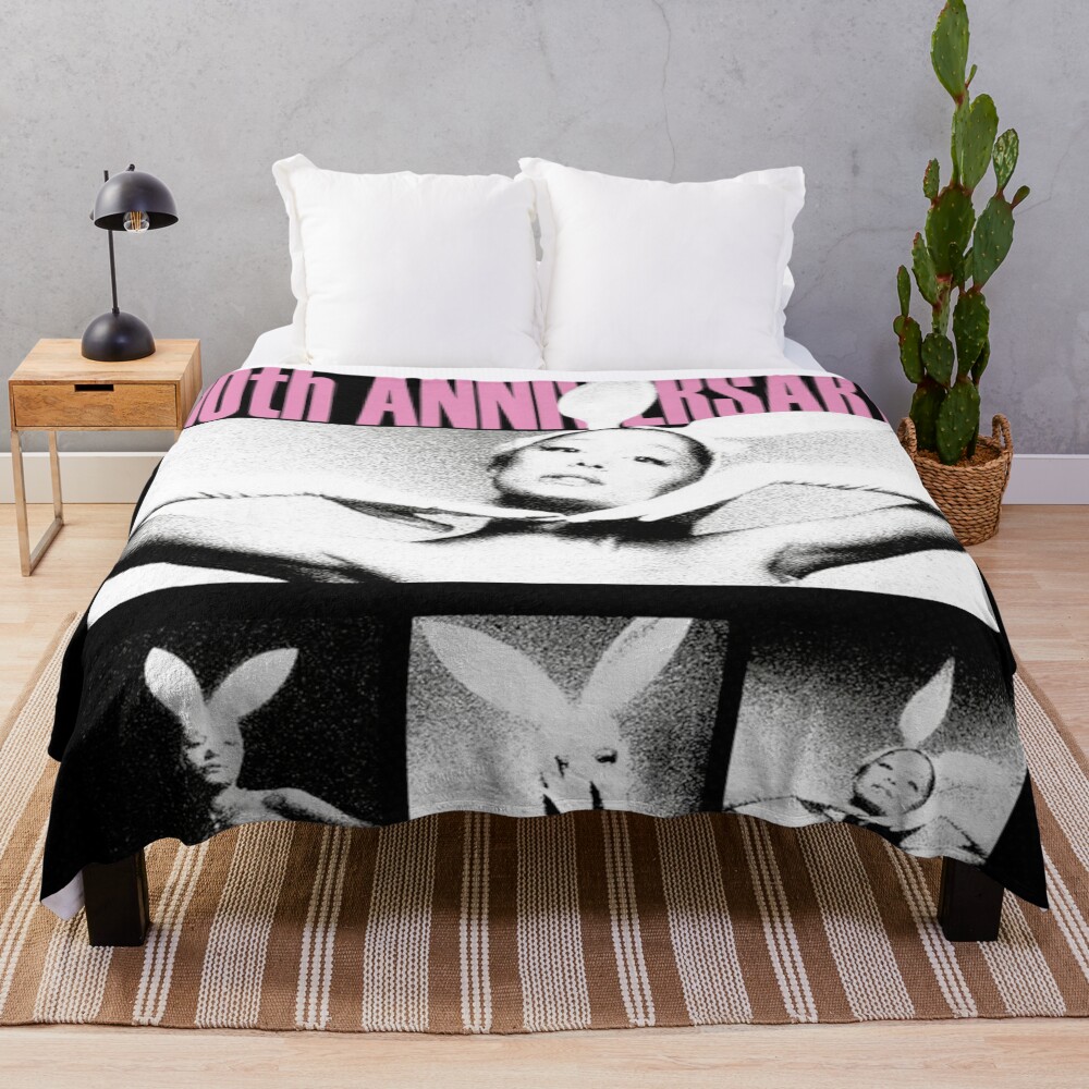 Ariana Grande Dangerous Woman Anniversary Throw Blanket